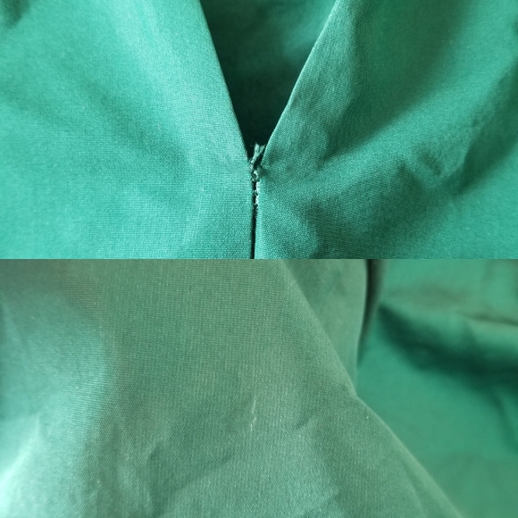 ZARA Green Voluminous Tiered Babydoll Taffetta Mini Dress - Picture 13 of 13